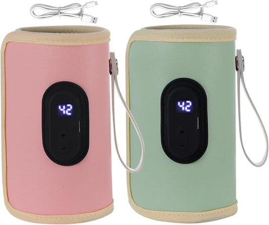 Portable Bottle Warmer Portable Bottle Warmer 18w Quick Heating Baby Temperature Adjustable USB Baby Heater for Home Family Green