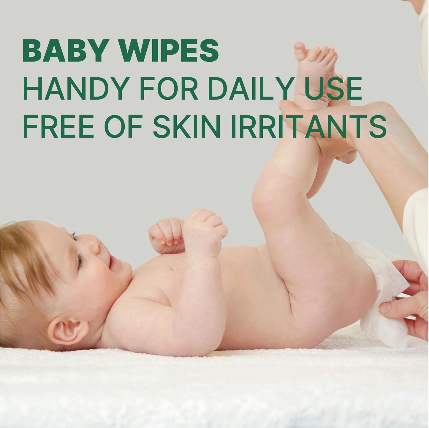 BEBESUP- Korea’s #1 Zero Harsh Chemicals Baby Wipes- Water Based Hypoallergenic Unscented Extra-Thick Organic baby wipes for sensitive skin Zero skin irritants Flip-Top (1 Pack)