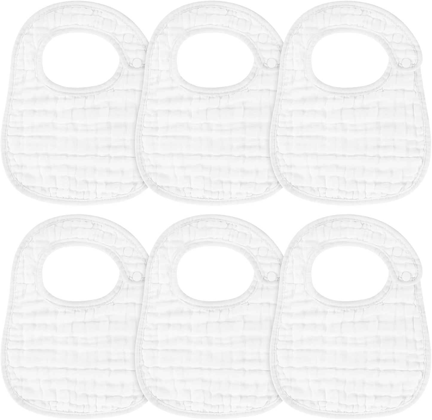 Accmor Muslin Baby Drool Bibs 6 Pack Baby Bandana Drool Bibs Soft Cotton Baby Bandana Bibs for Teething Drooling