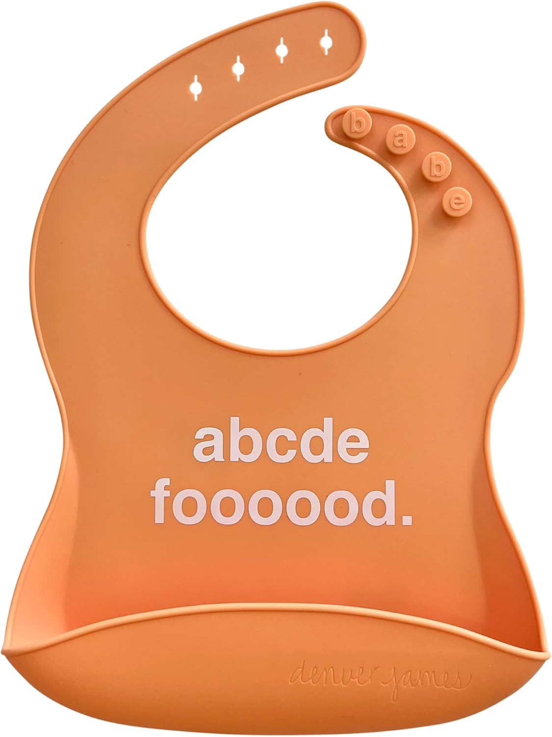 Denver James Silicone Feeding Bibs | Dishwasher Safe. Waterproof. Adjustable.