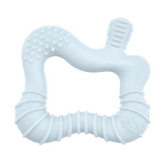 green sprouts Silicone Molar Teether, 12mo+, Platinum-Cured Silicone, Sterilizer Safe, Tested for Hormones - Light Blueberry