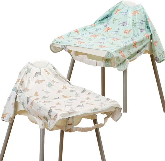 Happy Flute Long Sleeve Baby Bib-Mess Proof Baby Feeding Bibs with Adjustable Design for Babies during Eating or Highchair