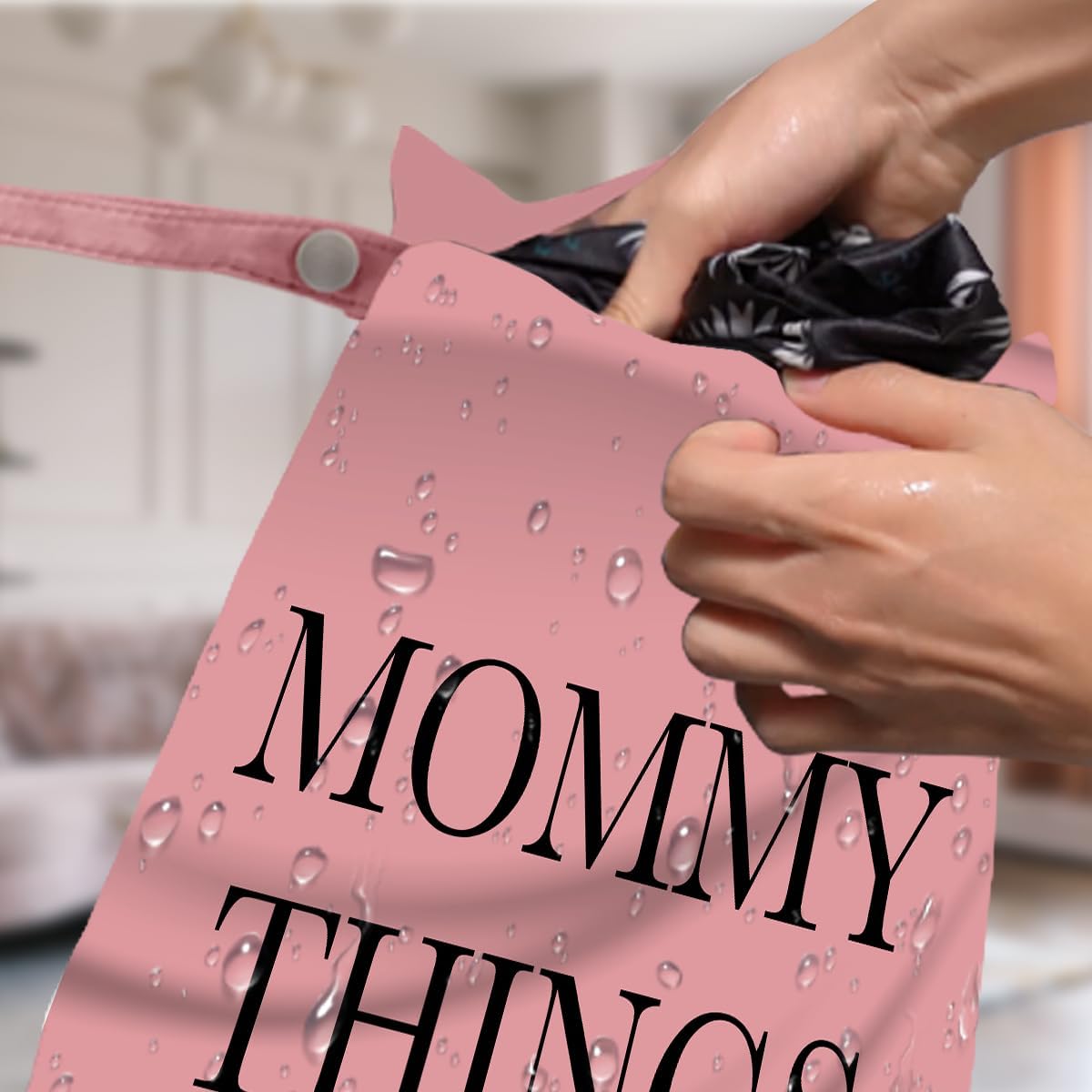 New Mommy Essentials New Mom Gifts 4 Pack Cute Wet Bag Waterproof Reusable Wet Dry Bag for Swimsuit Clothes Cloth Diaper Travel Beach Pool Yoga Gym Toiletries Travel Birthday Christmas Accessories