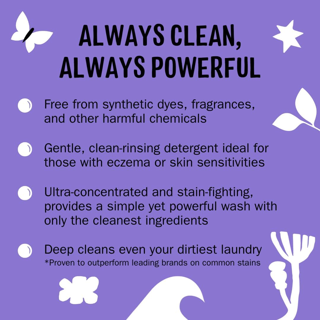 Molly's Suds Original Laundry Detergent Powder | Clean Laundry Detergent Powder for Sensitive Skin | Simple, Effective Ingredients, Stain Fighting | 240 Loads (Lavender)
