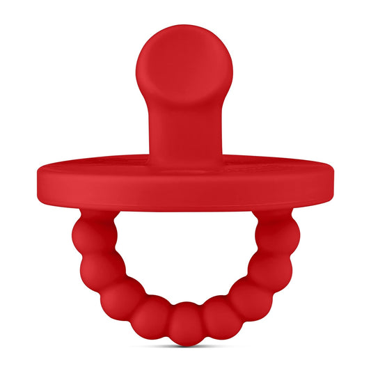 Ryan & Rose Cutie PAT Pacifier Teether (Slant, Red)