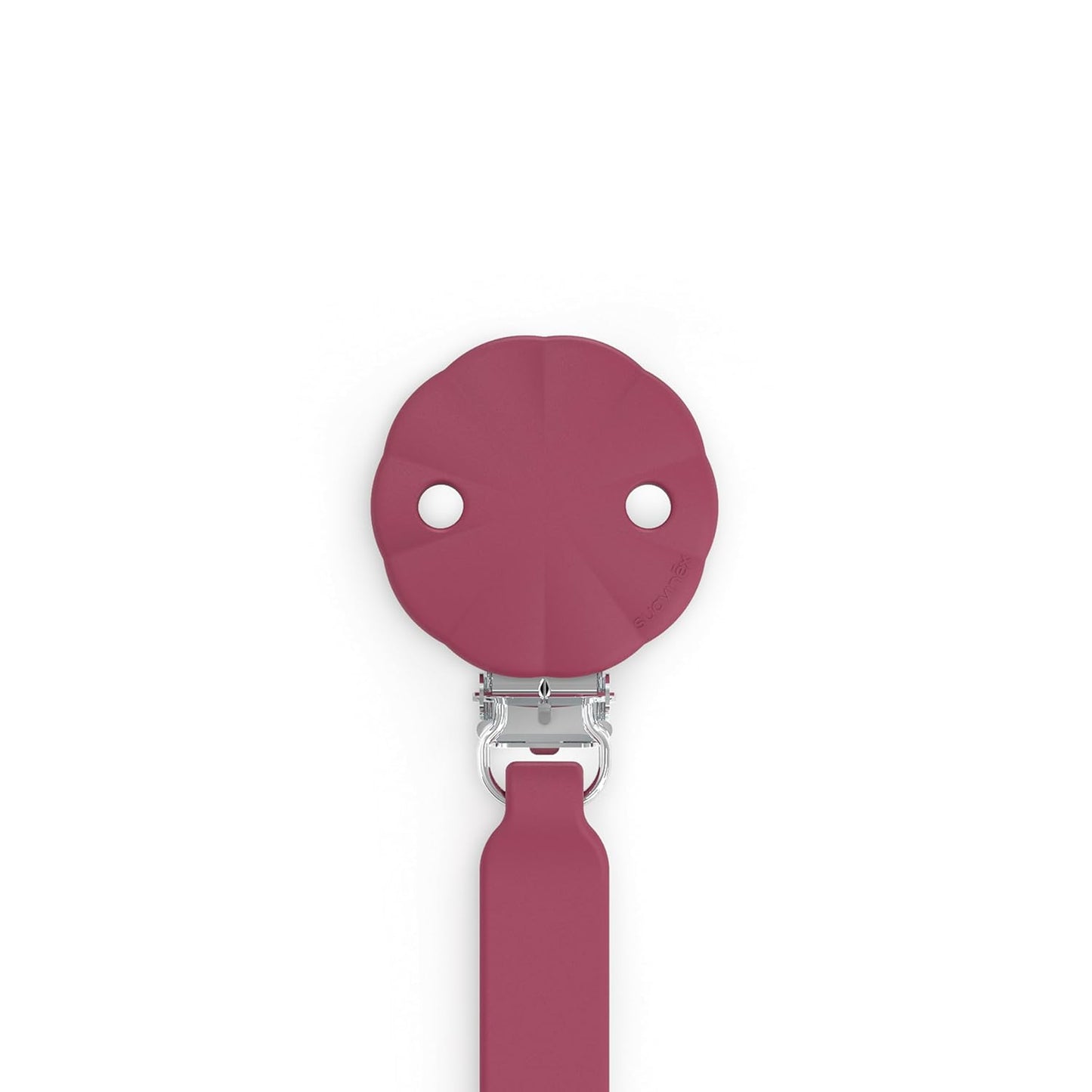 Suavinex Wonder Silicone Baby Pacifier Clip, Spain's #1 Baby Bottle and Pacifier Brand, Paci Clips for Babies, Essentials, Viva Magenta