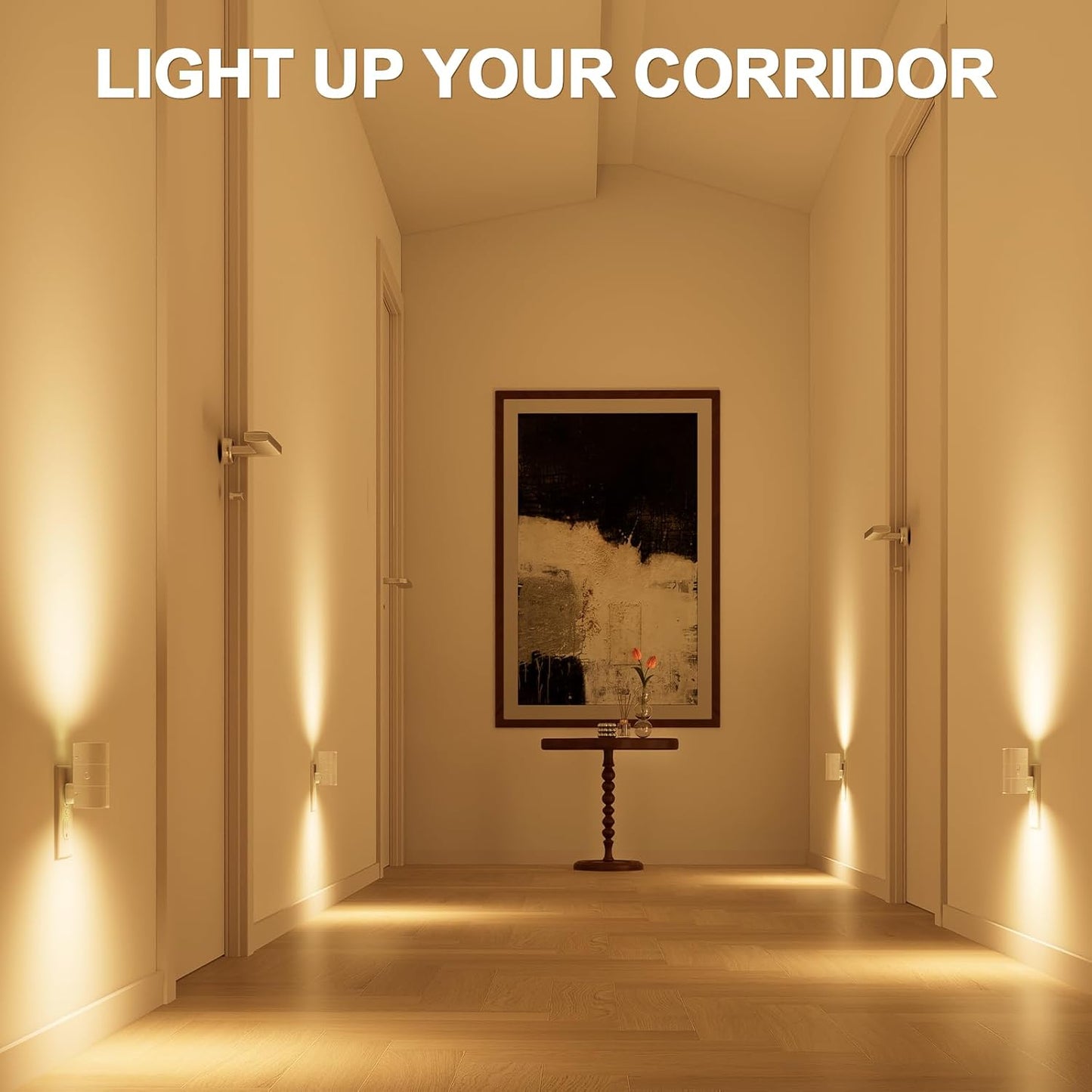 NIORSUN Night Lights Plug into Wall, Dimmable with 3 Color Modes & Auto On/Off Sensor, Ultra-Slim Nightlight for Hallway, Bathroom, Bedroom, Nursery, Kitchen (8 Pack, White)
