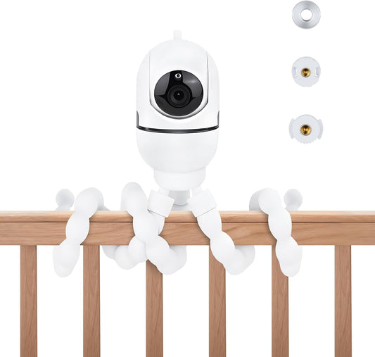 Adjustable Baby Monitor Mount, 7.8'' Tripod Baby Monitor Stand for HelloBaby HB65/HB40/HB6550/HB66/ HB6339/HB6550 Pro, ANMEATE SM935E, Flexible Baby Camera Stand for 1/4 Thread Connection Monitors