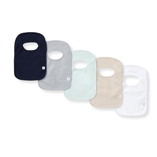 Burt's Bees Baby Organic Baby Bibs – 100% Cotton Newborn Infant Bibs for Baby Boys & Girls