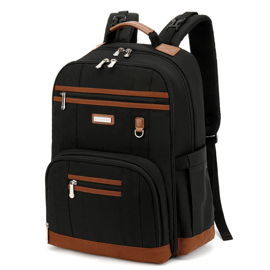 Diaper Bag Backpack, Large Baby Nappy Bags with Portable Changing Pad for Boys and GirlsMultifunction Travel Baby Bag for Moms Dads, Shower Gifts Waterproof and Stylish，Black