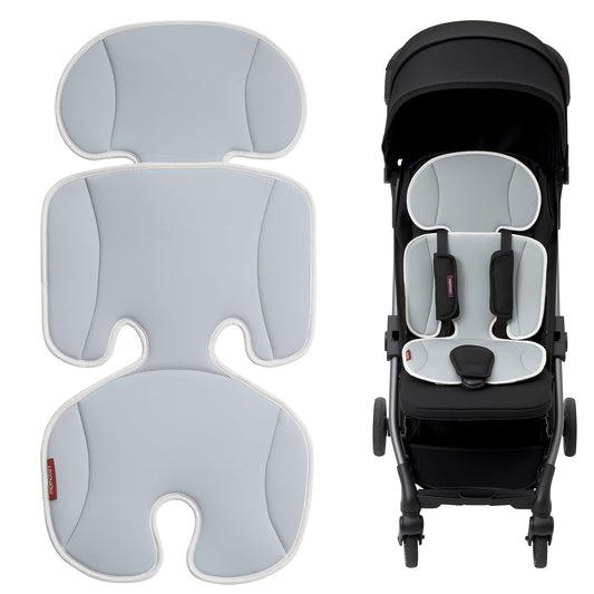 Momcozy Stroller Cooling Pad | Universal Soft Cooler Pad, Breathable & Adjustable Car Seat Liner | Detachable 2-Piece Cooling Cushion | Fits Strollers, Car Seat, High Chair, Bassinet, Swing