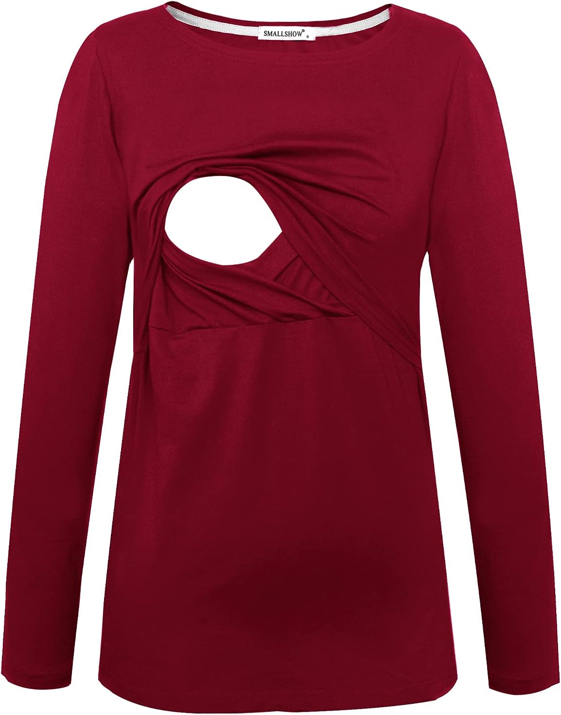 Smallshow Women's Maternity Nursing Tops Comfy Long Sleeve Breastfeeding T-Shirt