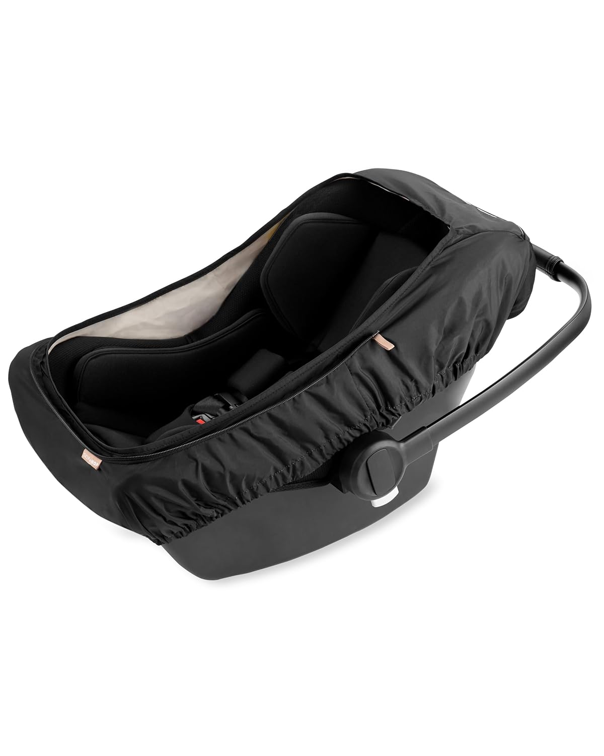 Skip Hop All Seasons Baby Car Seat Cover 4 in 1 Universal Fit with UPF40+ Sunshade and Water Resistant Fabric Oat