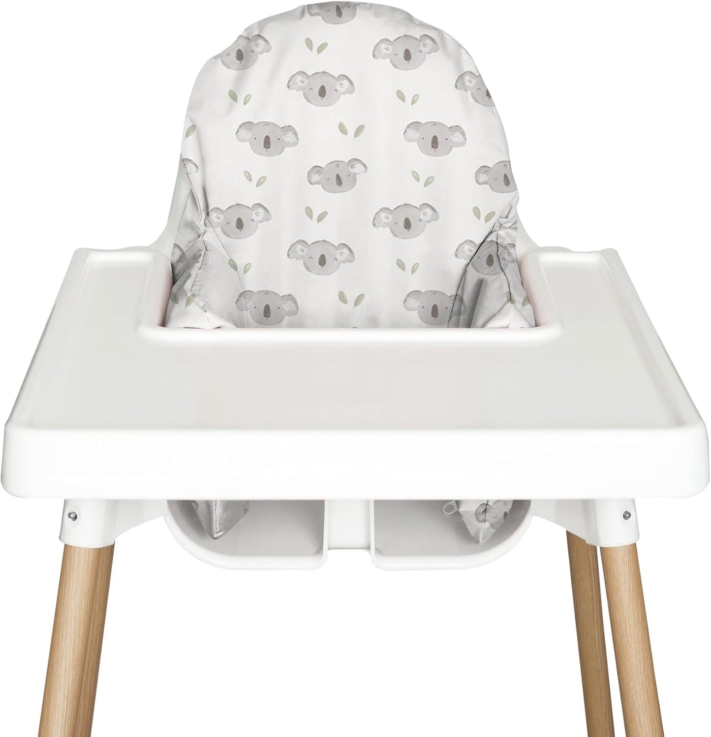 Nibble and Rest Highchair Cushion Cover for Inflatable Cushion, Compatible for IKEA Antilop Highchair, Accessories Stain-Proof and Wipeable Cover (Cushion NOT Included)(Little Koala)