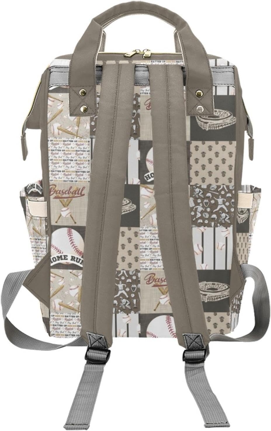 Personalized Baseball Diaper Bag with Name – Custom Baby Bag, Nursing Tote Backpack for Mom, Custom Name Mommy Daypack, Shower Gift for Baby