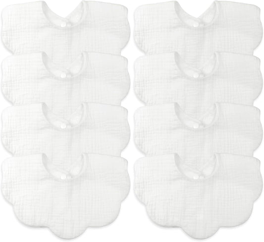 Baby Bibs Muslin Drool Teething Drooling Bibs for Baby Girl Boy Muslin Cotton