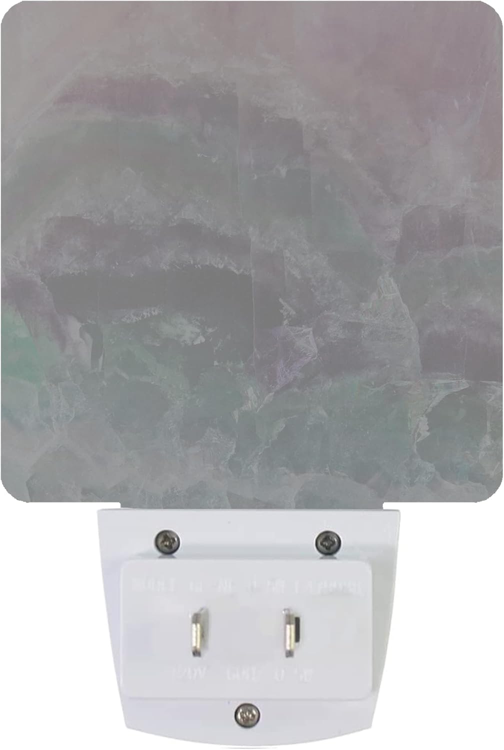 Color Pink Fluorite Crystal Stone Night Light Plug-in LED Nightlights Auto Sensor Night Lamp Dusk-to-Dawn Lamp Home Decor for Nursery Children Girls Boys
