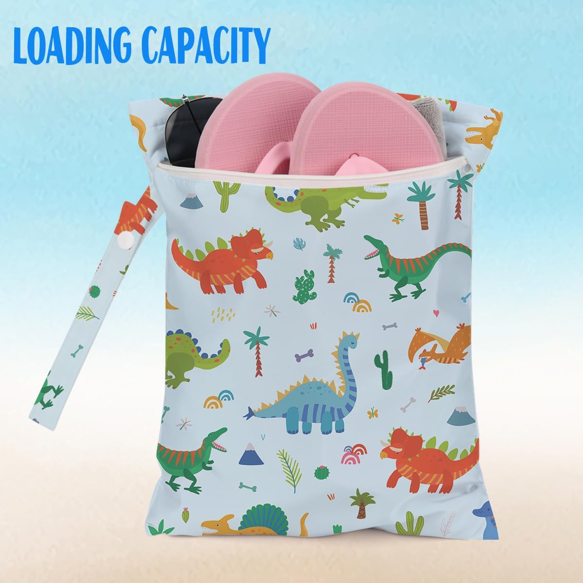 Wet Bag for Baby Swimsuit Dirty Clothes Diaper Yoga Gym, Wet Dry Bag, Beach Vacation Essential for Baby Travel Poor Bathing Diapers Items