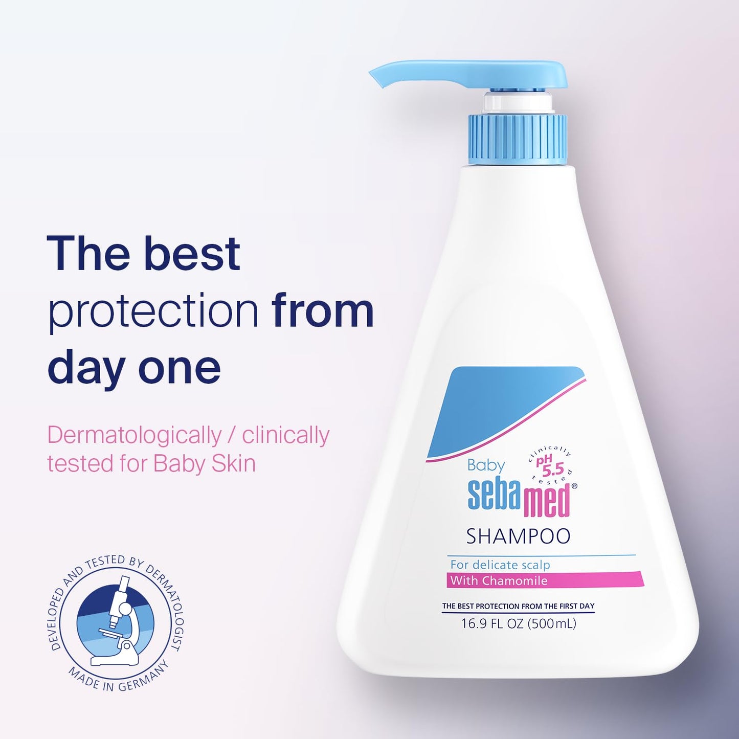SEBAMED Children's Baby Shampoo Extra Mild Cleanser for Delicate Baby Hair and Scalp (500mL)