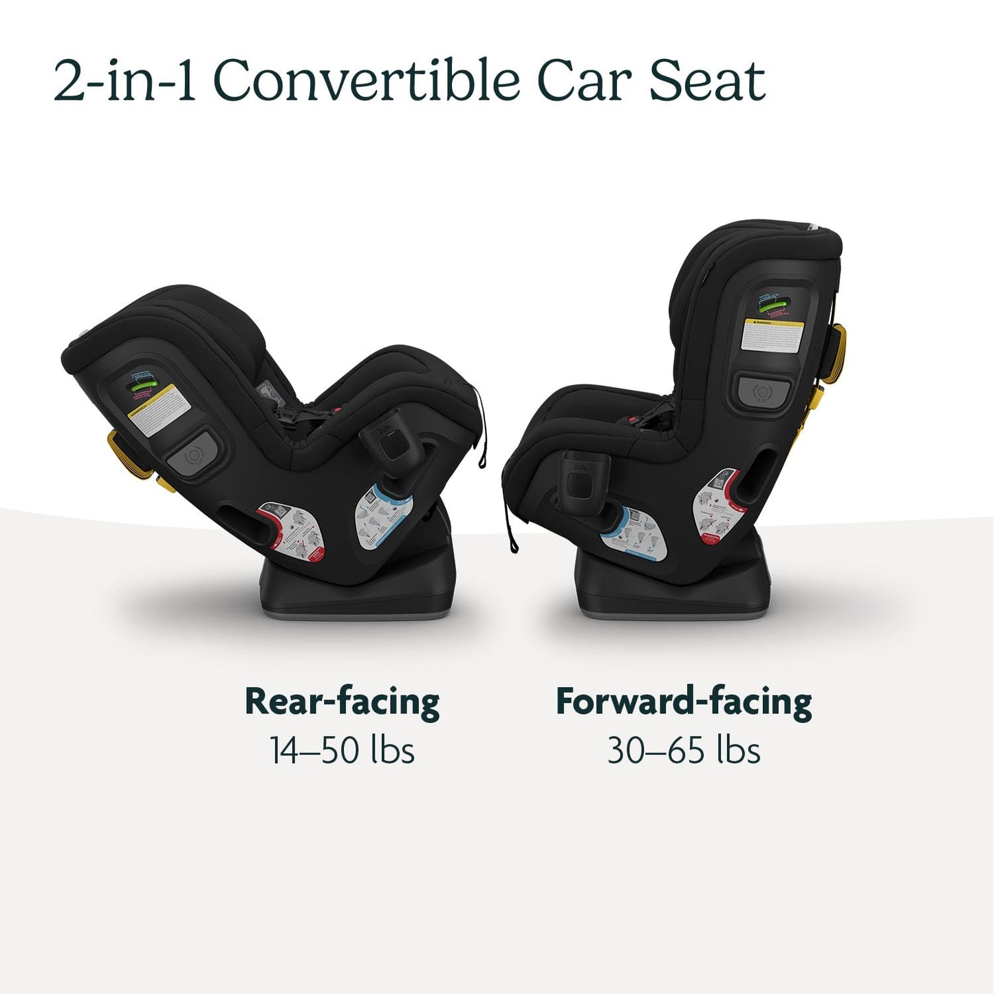 UPPAbaby Rove Convertible Car Seat - 2-in-1 Rear + Forward Facing - Quick + Secure 3-Step Install - Intuitive Safety Technology + Comfort Features - Cup Holder Included - Jake (Black Mélange)