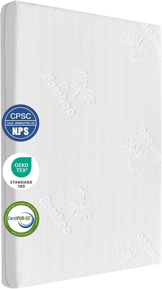 32x22 Bassinet Mattress for Fodoss: 2" Thick Dual Sided Gel Memory Foam Bassinet Mattress Fit for Maxi-COSI, Fodoss, Yacul, Cloud Baby Bassinet