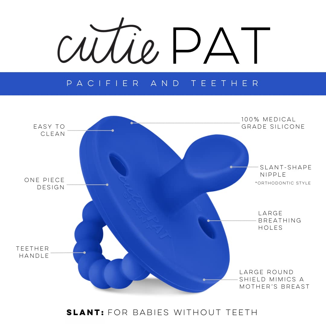 Ryan & Rose Cutie PAT Pacifier Teether (Slant, Memphis)