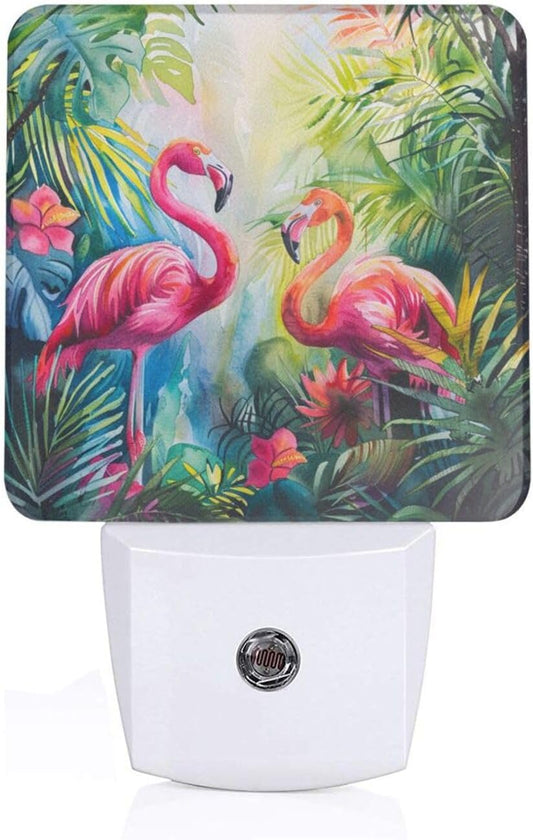 Led Night Light, Flamingo Decorative Plug in Nightlights,with Smart Auto Dusk to Dawn Night Light for Bedroom, Kitchen, Nursery, Bathroom