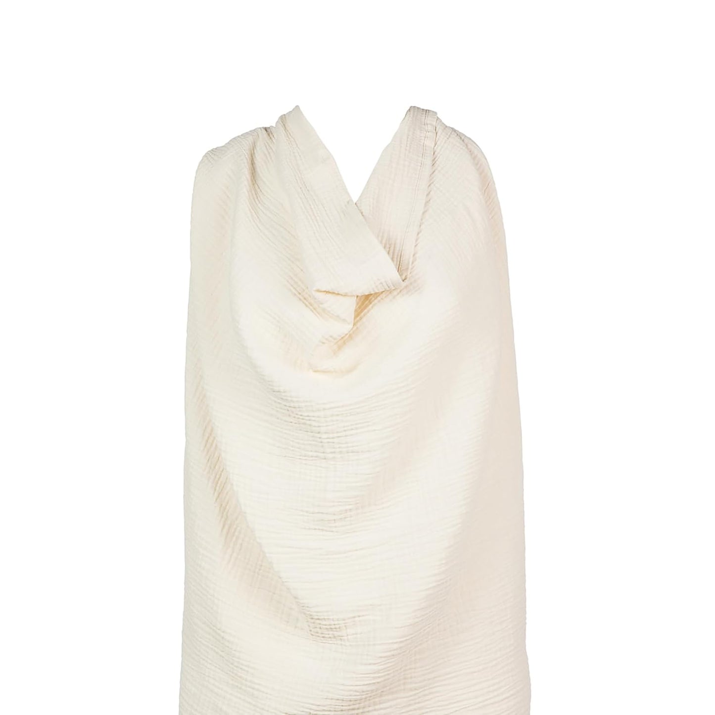 snuggle me® Nursing Cover - 100% Organic Cotton Muslin Nursing Cover Up for Breastfeeding with a BPA-Free Silicone Teether Ring, Ultra-Soft & Lightweight (33.5″ × 39.4″)