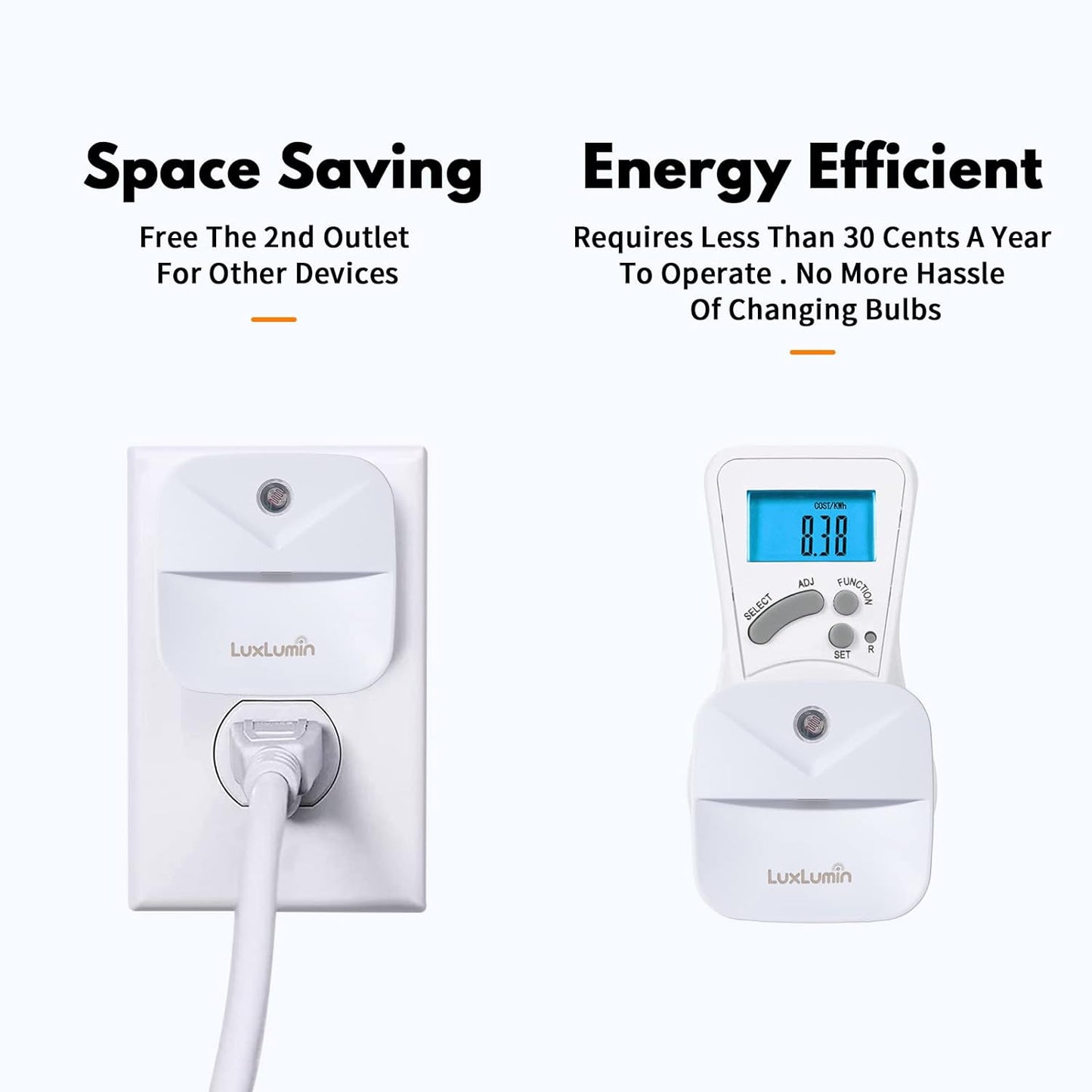 LED Night Lights Plug into Wall with Dusk-to-Dawn Sensor, Automatically Turn on and Off,Night Light for Kids,Bedroom,Bathroom,Stairs,Warm White, 6 Packs