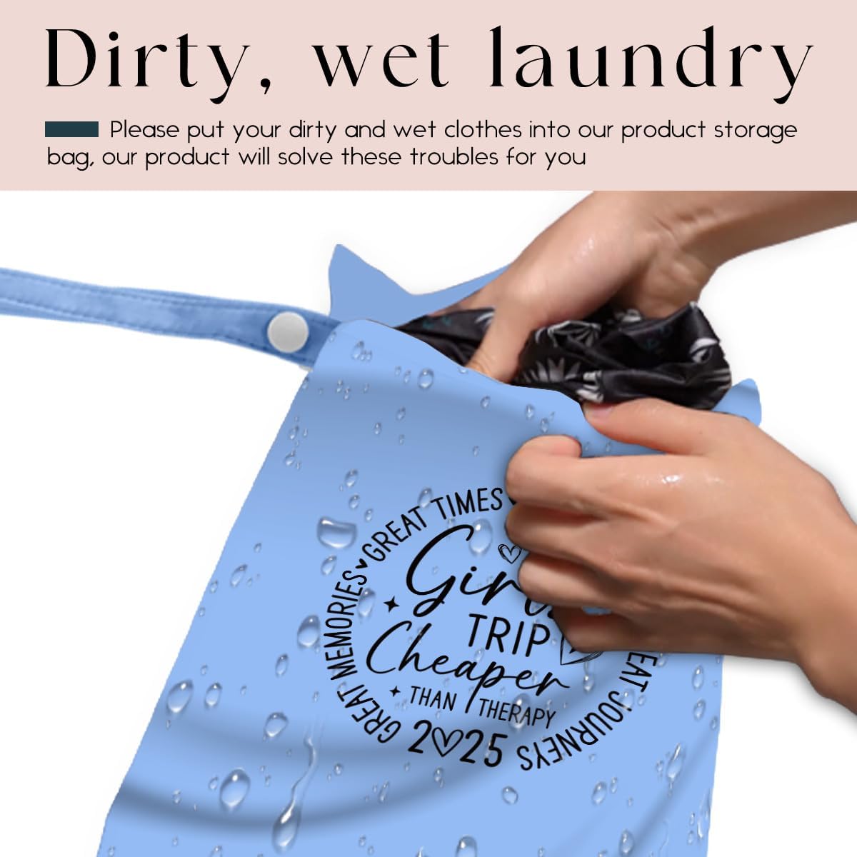 2Pcs Girls Trip Gifts Wet Dry Bag, Beach Bag Wet Bag Favors Aloha Bags, Sunscreen Bags Swimsuit Toiletry Travel Essentials For Women, For Beach Travel Laundry bags Dirty Diaper Swimsuit Gifts