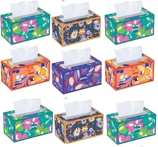 Trusted Care Facial Tissues, 9 Big Boxes, 230 Tissues Per Box - 2-Ply, Soft & Absorbent (2,070 Total Count), Packaging Vary