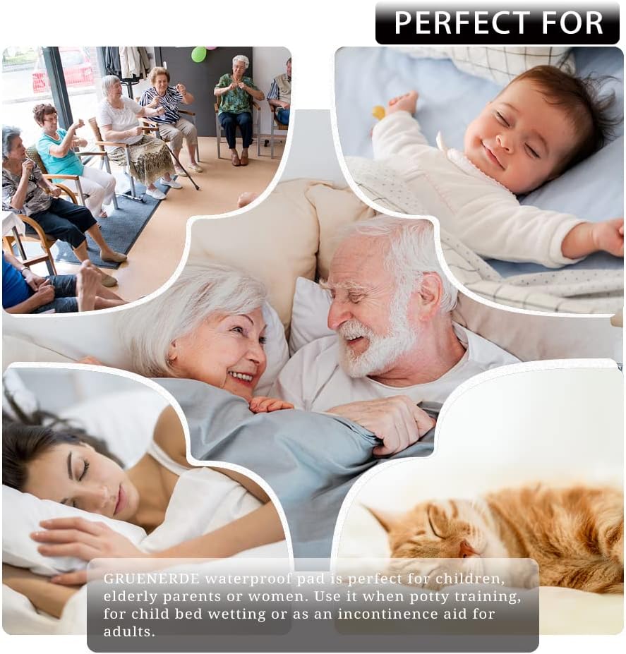 Ultra Absorbent Incontinence Chair Pads Waterproof Washable Seat Protector Pads for Wheelchair Sofa Armchair for Adults Senior 21x22in Black