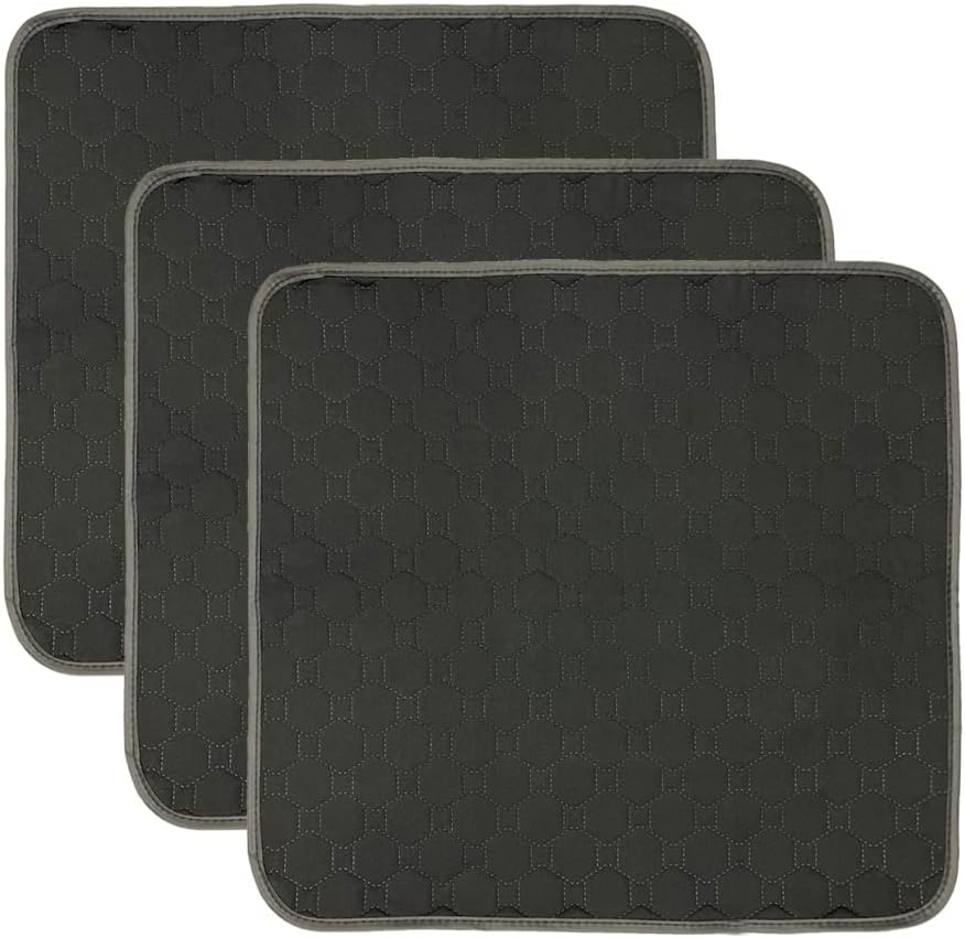 Ultra Absorbent Incontinence Chair Pads Waterproof Washable Seat Protector Pads for Wheelchair Sofa Armchair for Adults Senior 21x22in Black