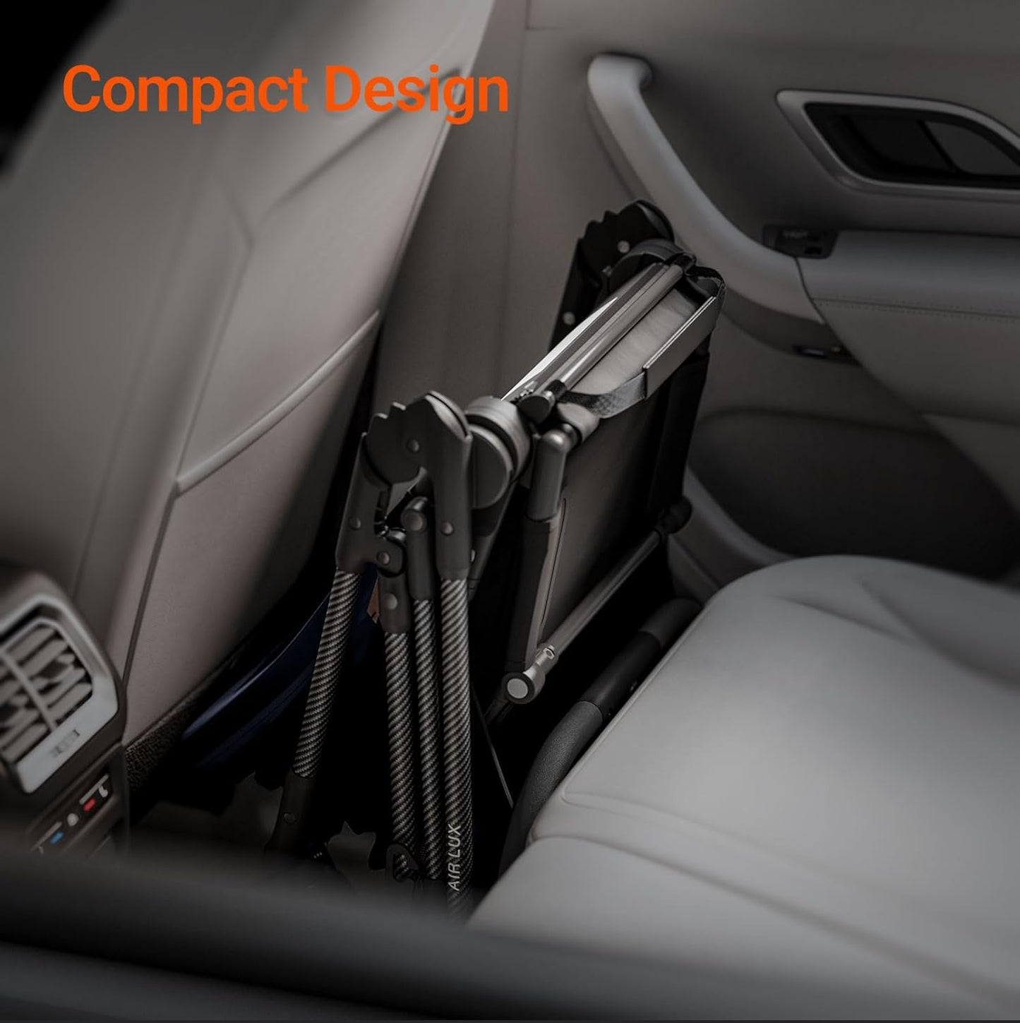 MAMAZING Air Lux Baby Stroller with Bassinet & Infant Car Seat Adapter, Lightweight Compact Carbon Fiber Frame, One-Hand Fold, Reversible Seat, Space-Saving Storage