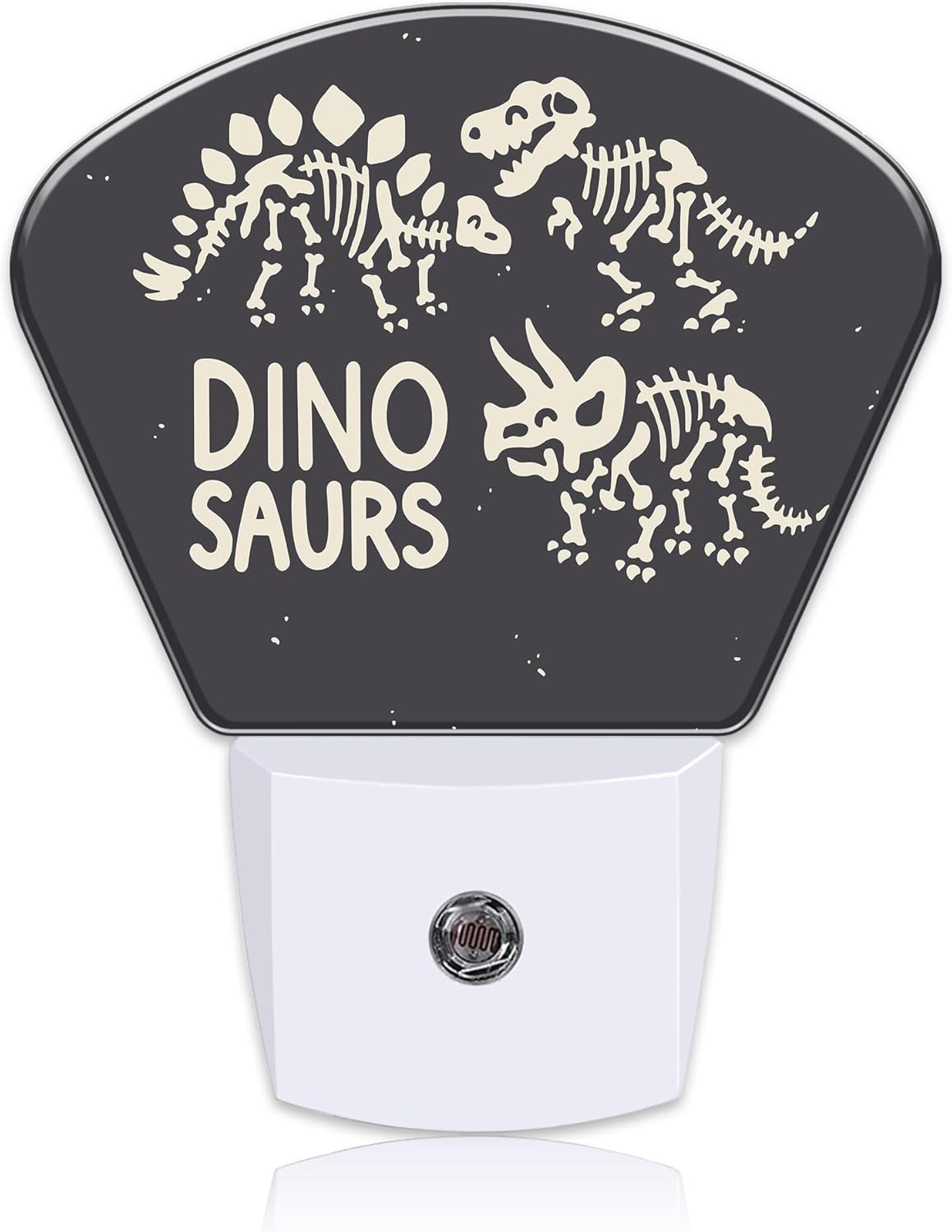 Cute Skeletons of Dinosaurs Night Light for Kids, Dinosaurs Skeletons LED Night Light Plug into Wall with Dusk to Dawn Sensor for Girls Boys Bedroom, Hallway, Kitchen, Bathroom, Stairs Decor