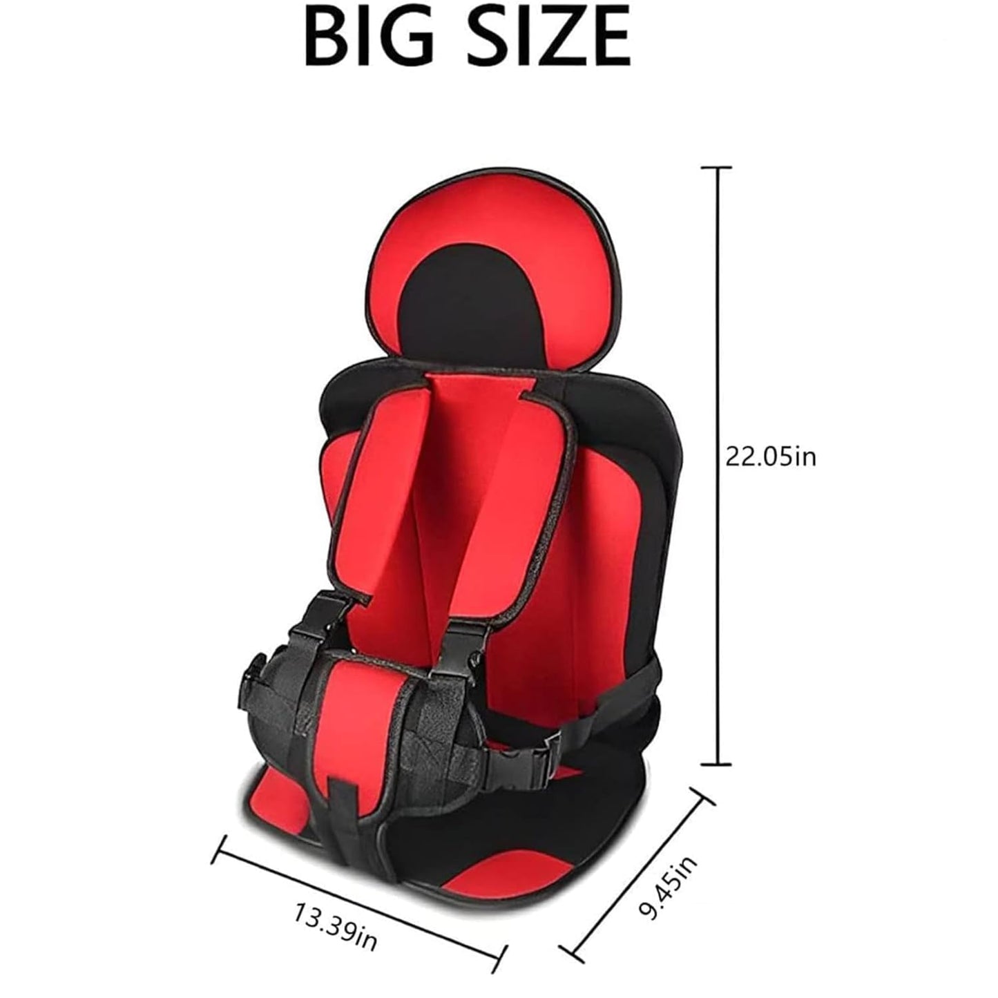 Portable Seat Booster for Kids, Foldable Travel Cushion with Non-Slip Design, Lightweight Baby Support Pad for Golf Cart, Airplane, and Home Chairs (CoffeeA)