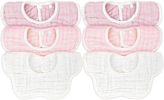 Baby Bibs Muslin Drool Teething Drooling Bibs for Baby Girl Boy Muslin Cotton
