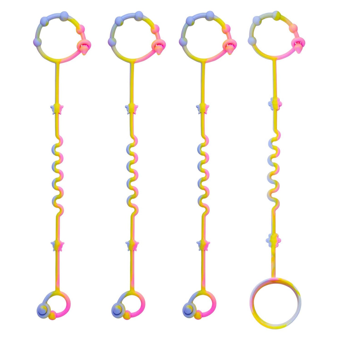 RTMOK Toy Straps for Baby,Silicone Setpacifier Clip,Applies to Car Seat Toy,Teether Toy,High Chair,Stroller Accessories,Baby Toy Clips,Cribs,Rocking Chair﻿