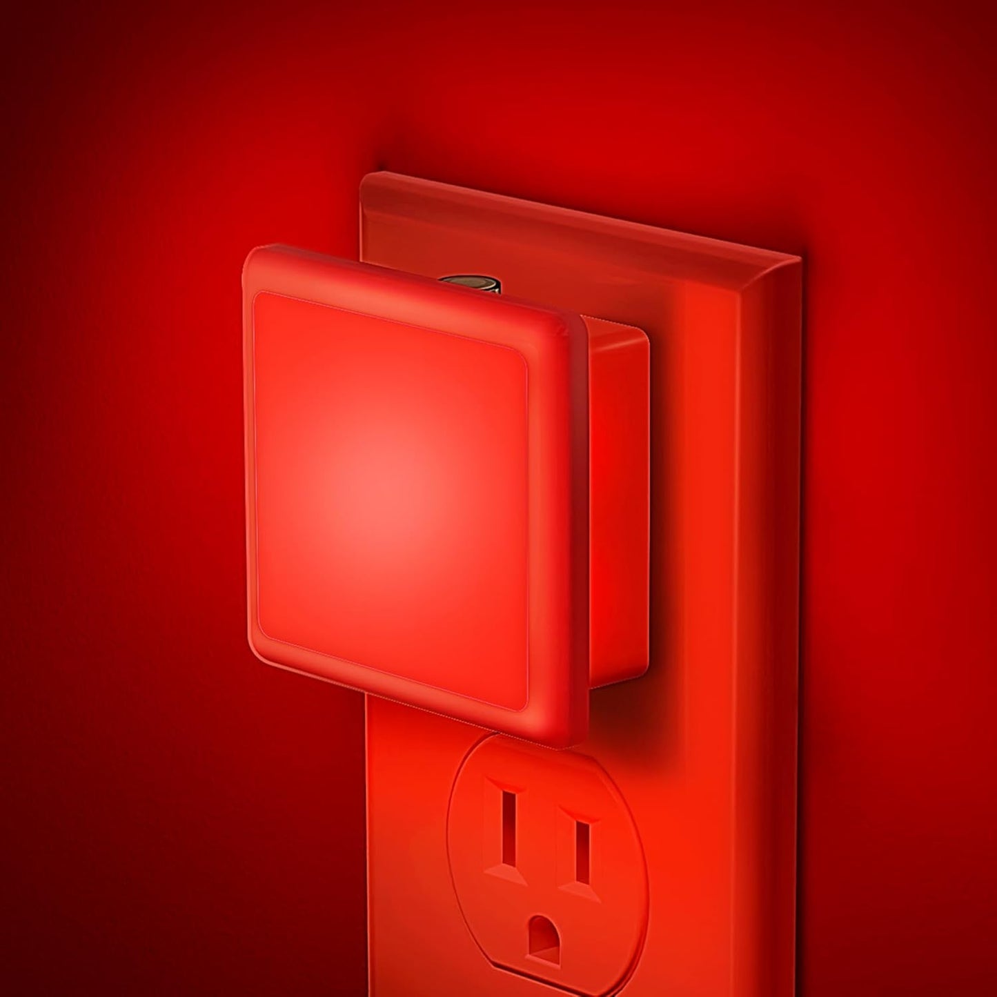 Red Night Light,JandCase Red NightLight[2 Pack],0.3W LED Night Light with Auto Light Sensor,Night Lamp Plug into Wall for Bedroom,Corridor,Hallway,Non-dimmable