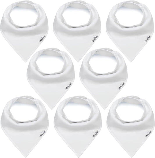 Organic Cotton Baby Bibs for Boys & Girls – Soft, Absorbent Teething & Drool Bibs - Adjustable Snaps for Toddlers