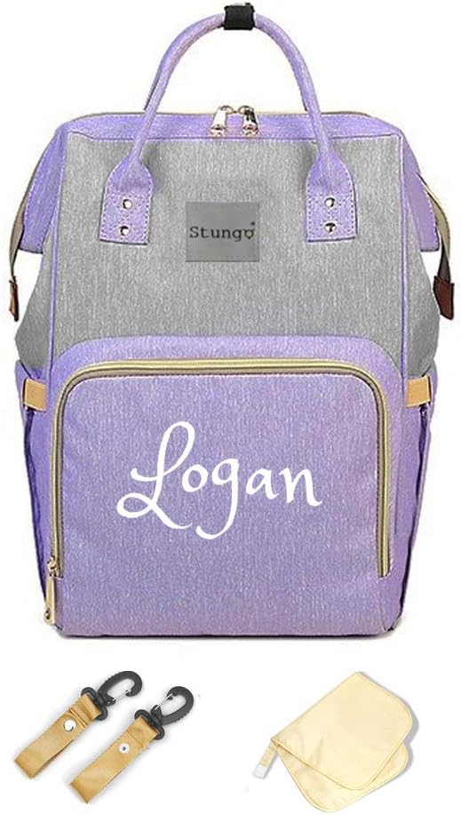 PERSONALIZED Large Diaper Bag Knapsack Custom Diaper bag Monogram Backpack