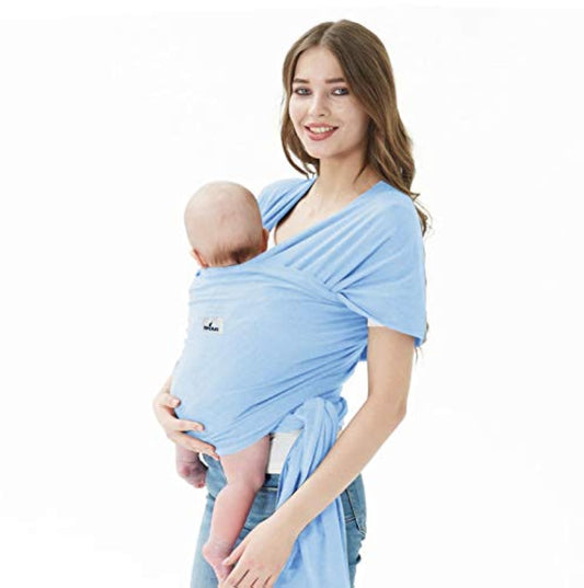 Baby Wraps Carrier, Jeroray Baby Carrier,Hands Free Infant Carrier, Lightweight,Breathable,Softness,Baby Blue