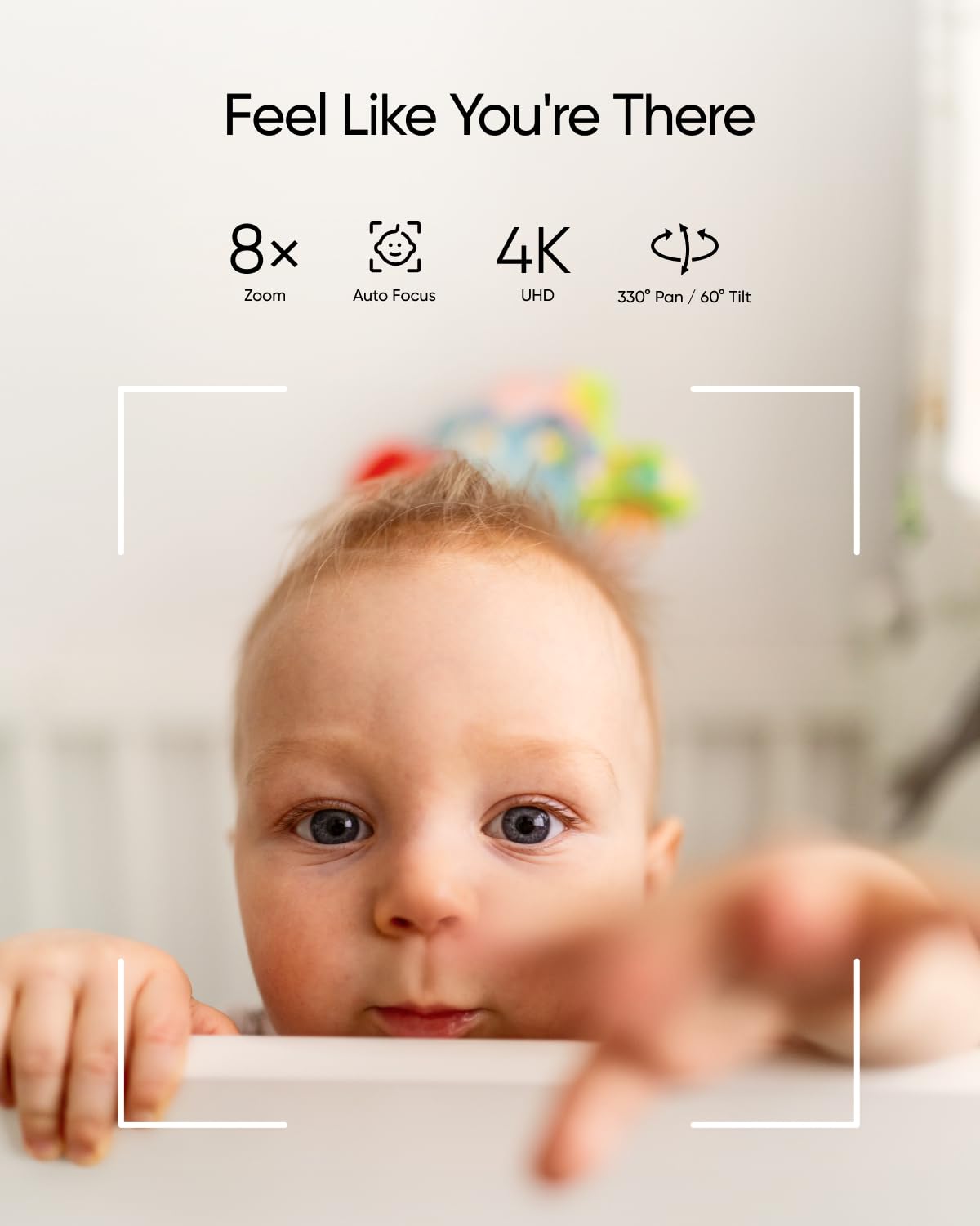 eufy Security Baby Monitor E21 with 4K UHD Camera, 5'' 720p Display, 8X Zoom, Hybrid Wi-Fi and No Wi-Fi Connection, 24/7 Recording in app, Pan-Tilt, Portable Camera with Built-in Battery, ANR