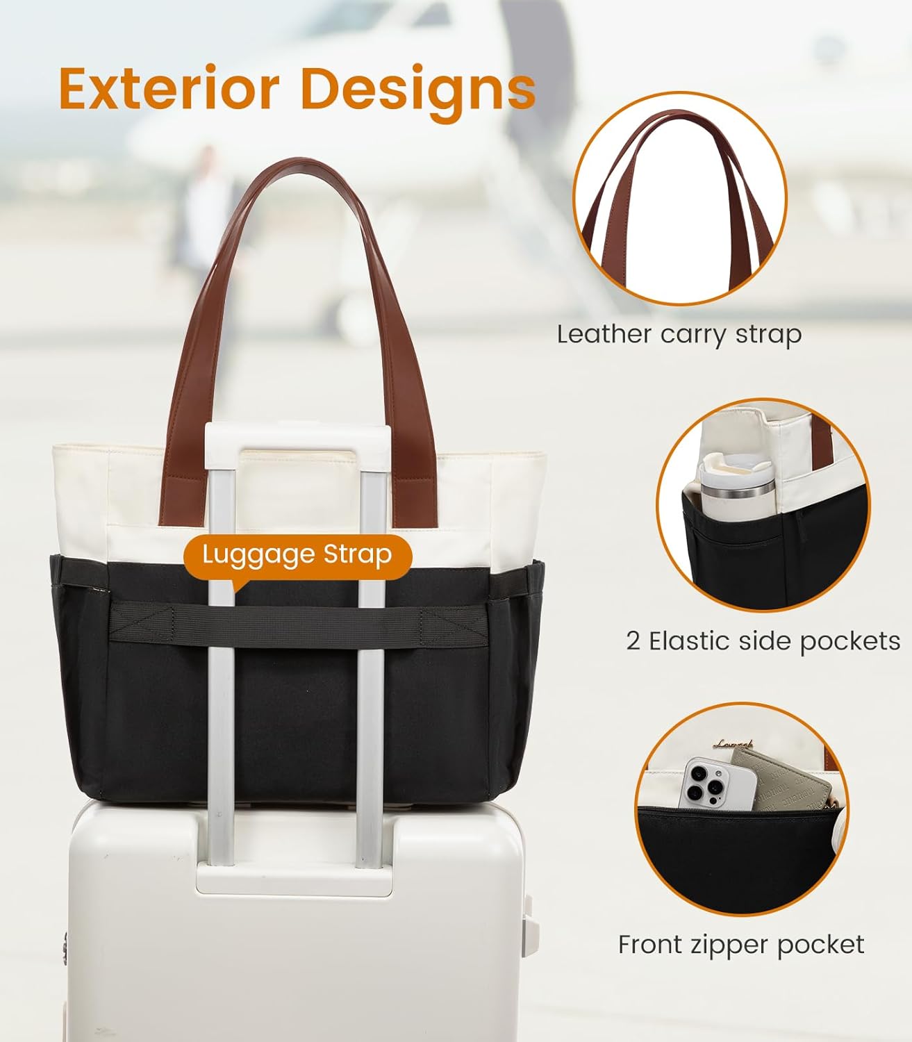 LOVEVOOK Diaper Bag Tote Large Baby Bag for Mom Hostipal and Travel Diaper Tote for Baby Boy with Pacifier Case Changing Pad