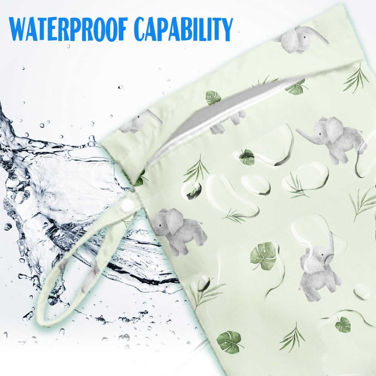 Wet Bag for Baby Swimsuit Dirty Clothes Diaper Yoga Gym, Wet Dry Bag, Beach Vacation Essential for Baby Travel Poor Bathing Diapers