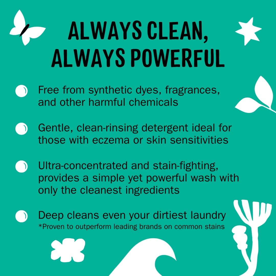 Molly's Suds Original Laundry Detergent Powder | Clean Laundry Detergent Powder for Sensitive Skin | Simple, Effective Ingredients, Stain Fighting | 120 Load (Eucalyptus)