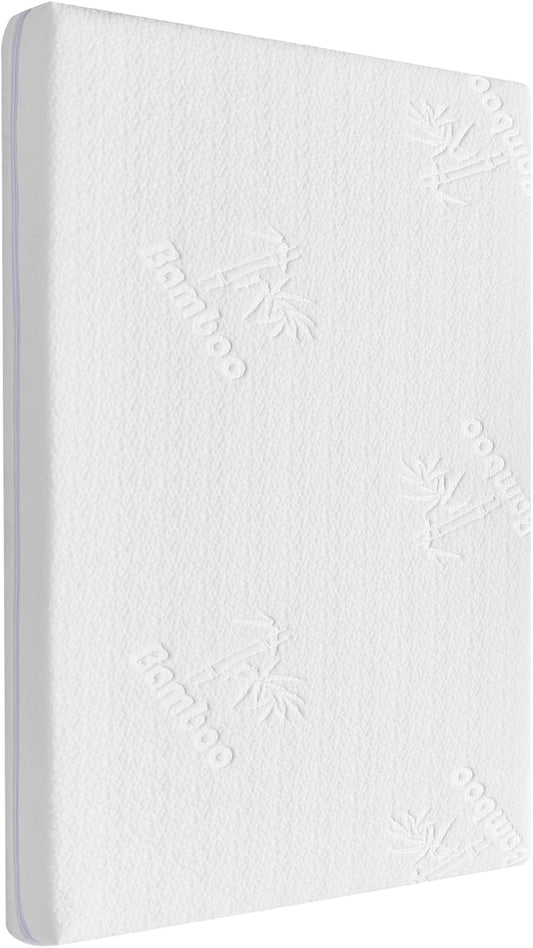 47x23.6 Bedside Crib Mattress: 2" Thick Dual Sided Gel Memory Foam Bassinet Mattress Fit for ADOVEL/BabyBond/ELEMARA Bassinet Bedside Crib
