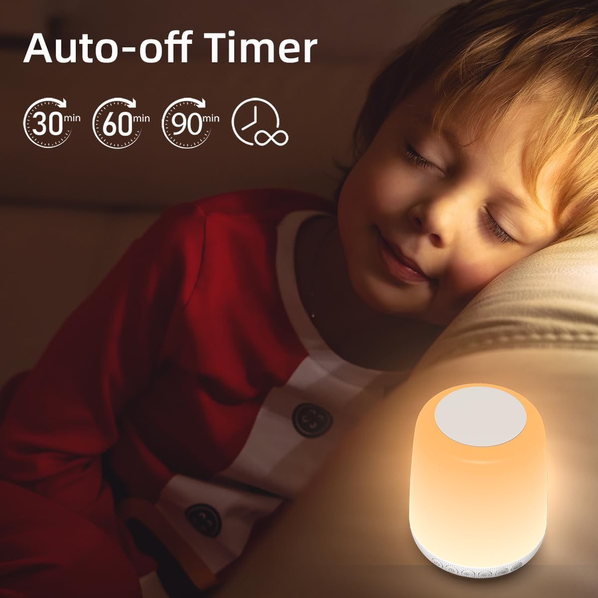 Night Light LED Touch Night Dimmable with 20 Levels of Brightness 4 Timer Rechargeable Battery for Bedroom Baby Nursery Living Room Home for Kids and Adult Breastfeeding Sleep Aid White