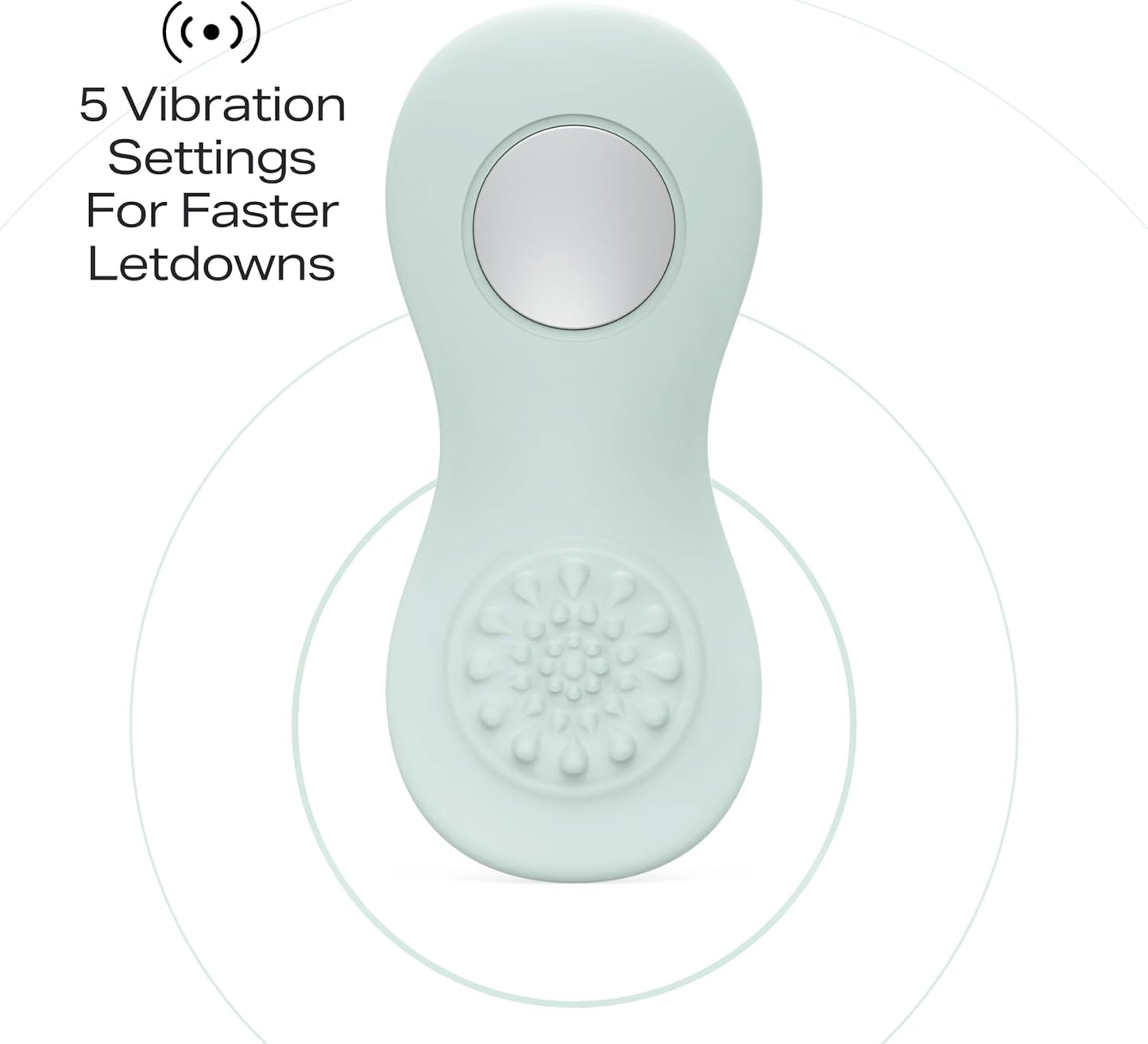 Zomee Cooling Lactation Massager 2-1 Breastfeeding Relief for Engorgement & Clogged Ducts, Vibration & Cooling Therapy, Portable, Rechargeable, BPA-Free for Nursing Moms