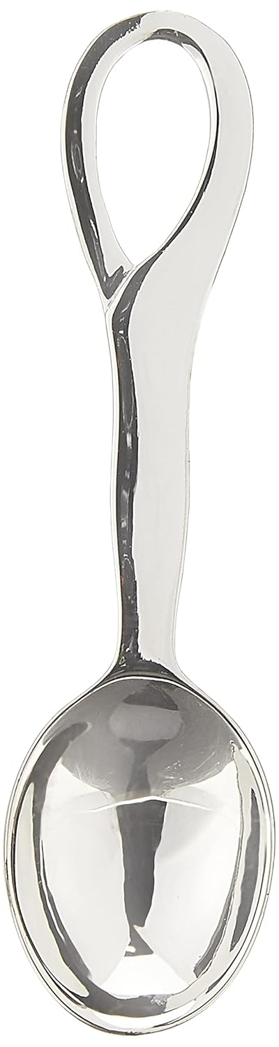 Sterling Silver Sophie Feeding Spoon - Premium Quality Food Grade Standard .925 Solid Sterling Silver Spoon - Engravable Gift For Baby with a Beautiful Gift Box